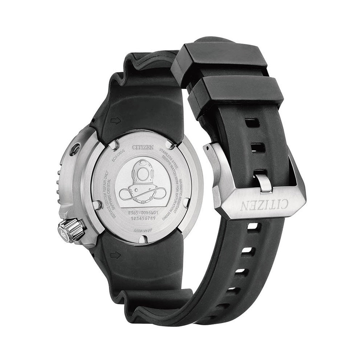 Citizen Stainless Steel Rubber Strap 17mm Men's Watch
