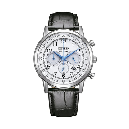 Citizen Stainless Steel Leather Strap 42mm Men's Watch