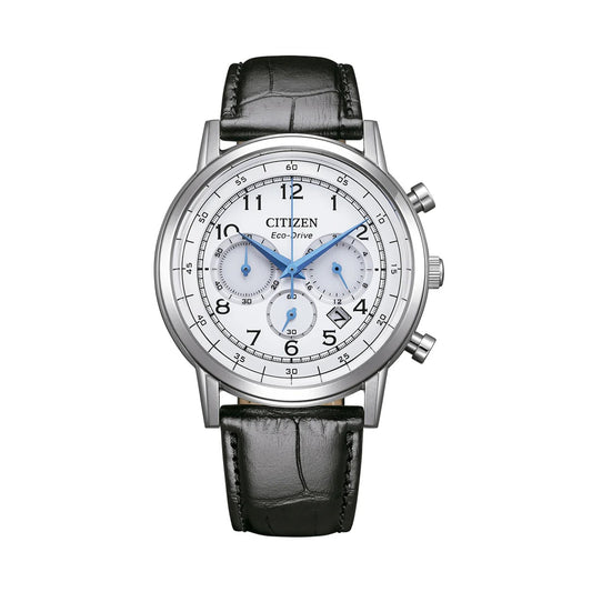Citizen Stainless Steel Leather Strap 42mm Men's Watch