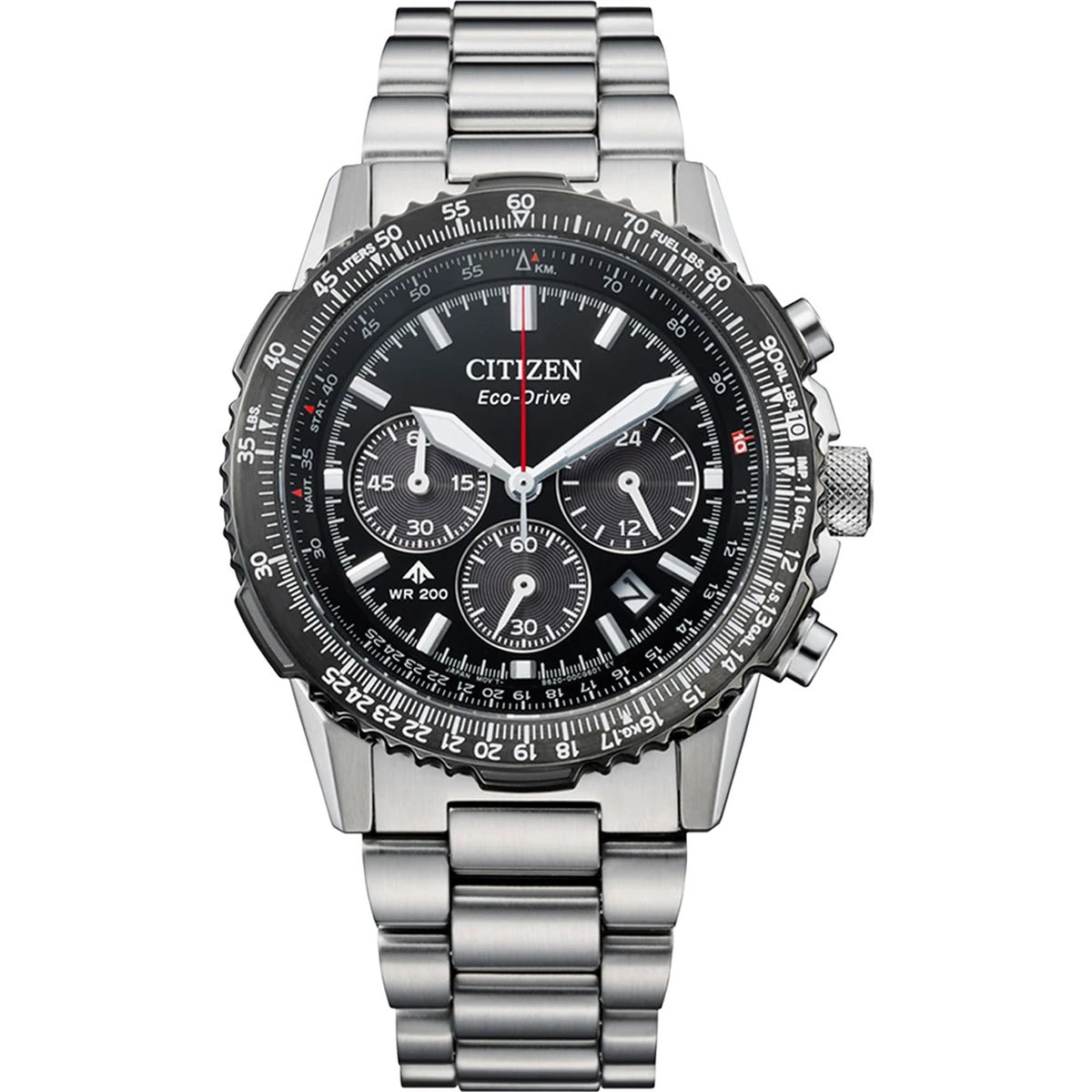 Citizen Sky Stainless Steel Black Dial 39mm Watch