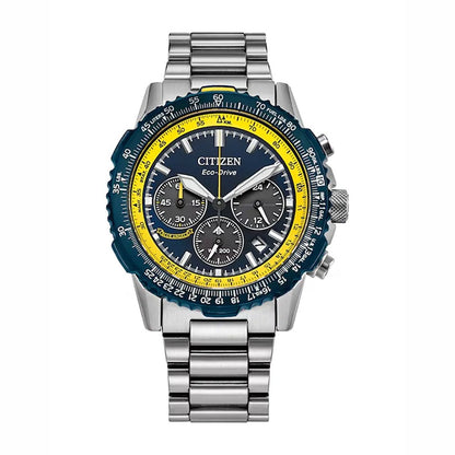Citizen Blue Angels Stainless Steel Black Dial 40mm Men's Watch