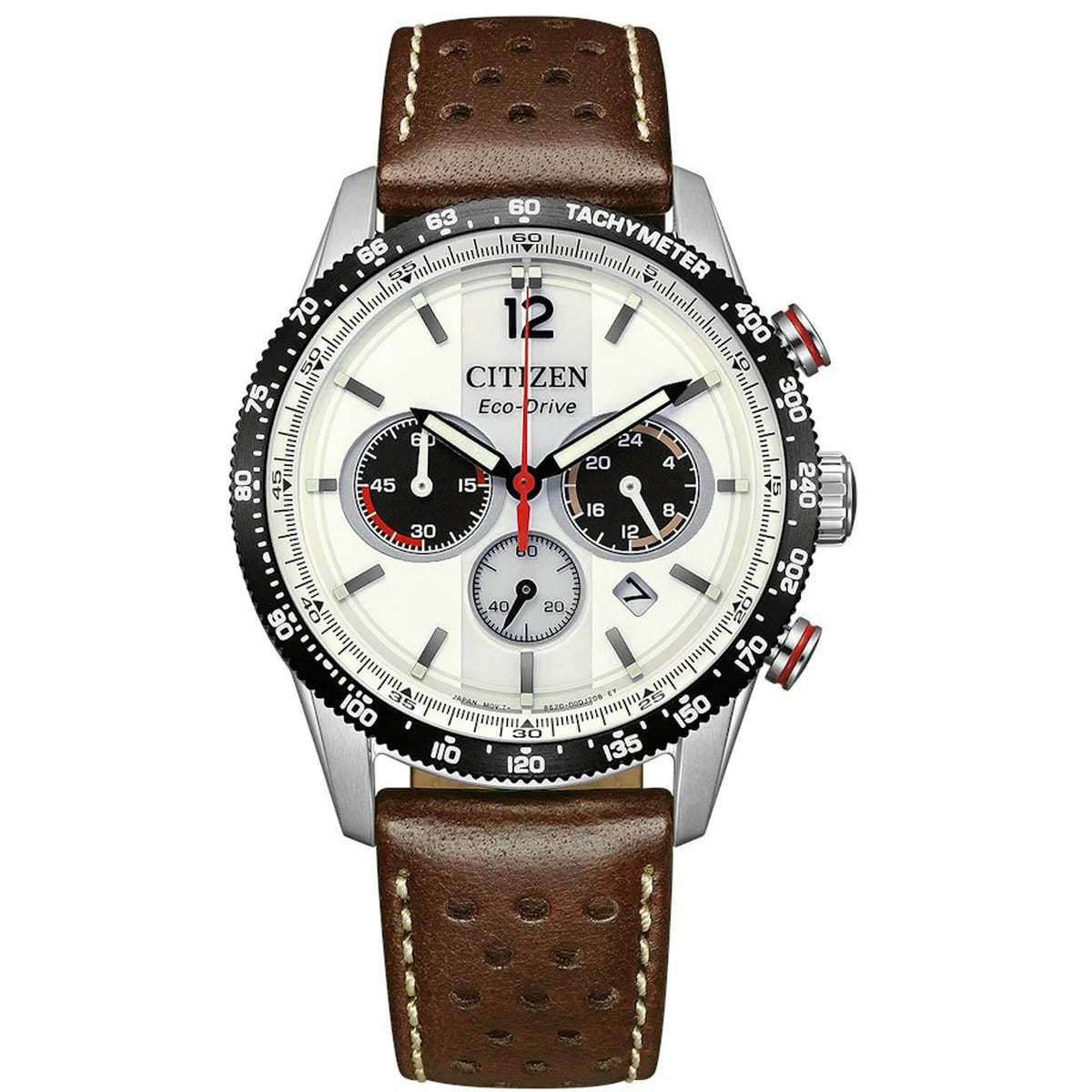Citizen Leather Strap White Dial 40mm Men's Watch