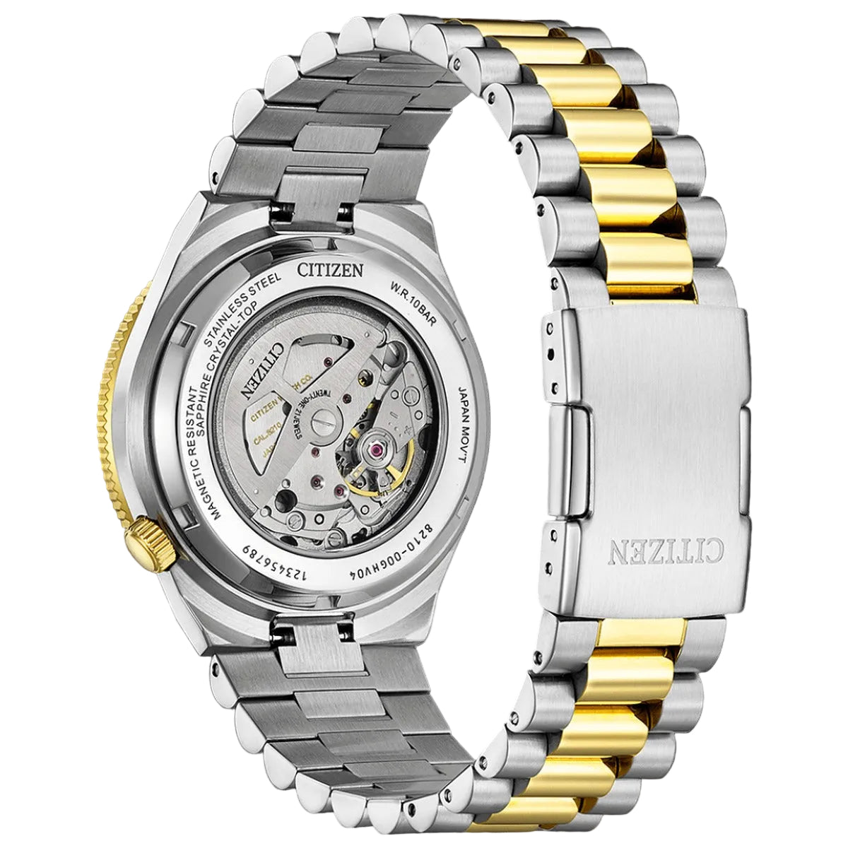 Citizen Citizen Collection Stainless Steel Dark Red Dial Watch