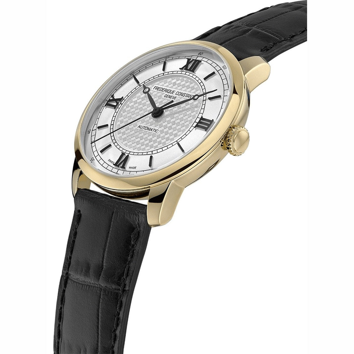 Frederique Constant Stainless Steel Leather Strap 20mm Men's Watch