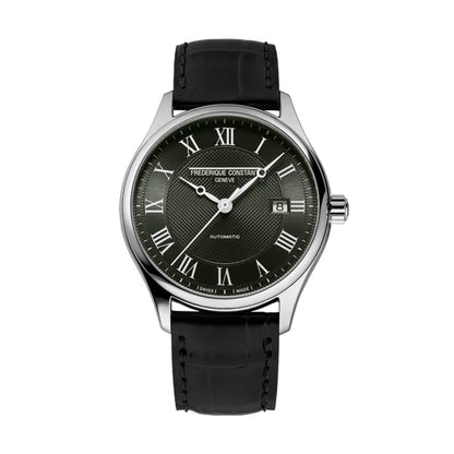 Frederique Constant Stainless Steel Leather Strap 40mm Watch