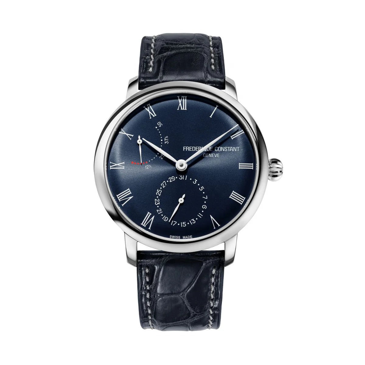 Frederique Constant Stainless Steel Leather Strap 40mm Watch