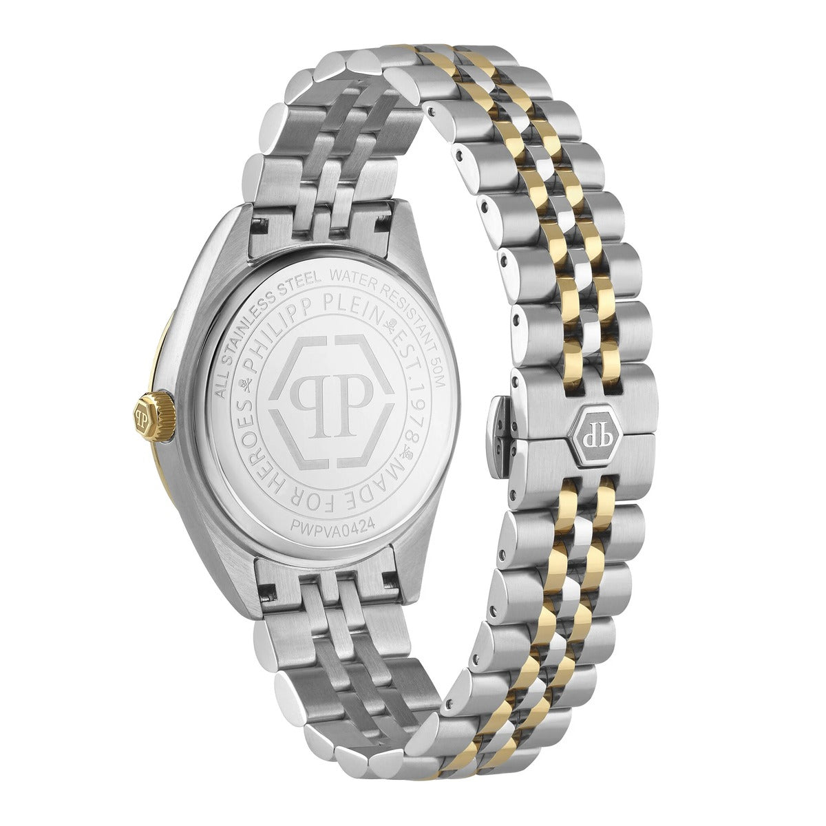 Philipp Plein Stainless Steel Black Dial 42mm Men's Watch