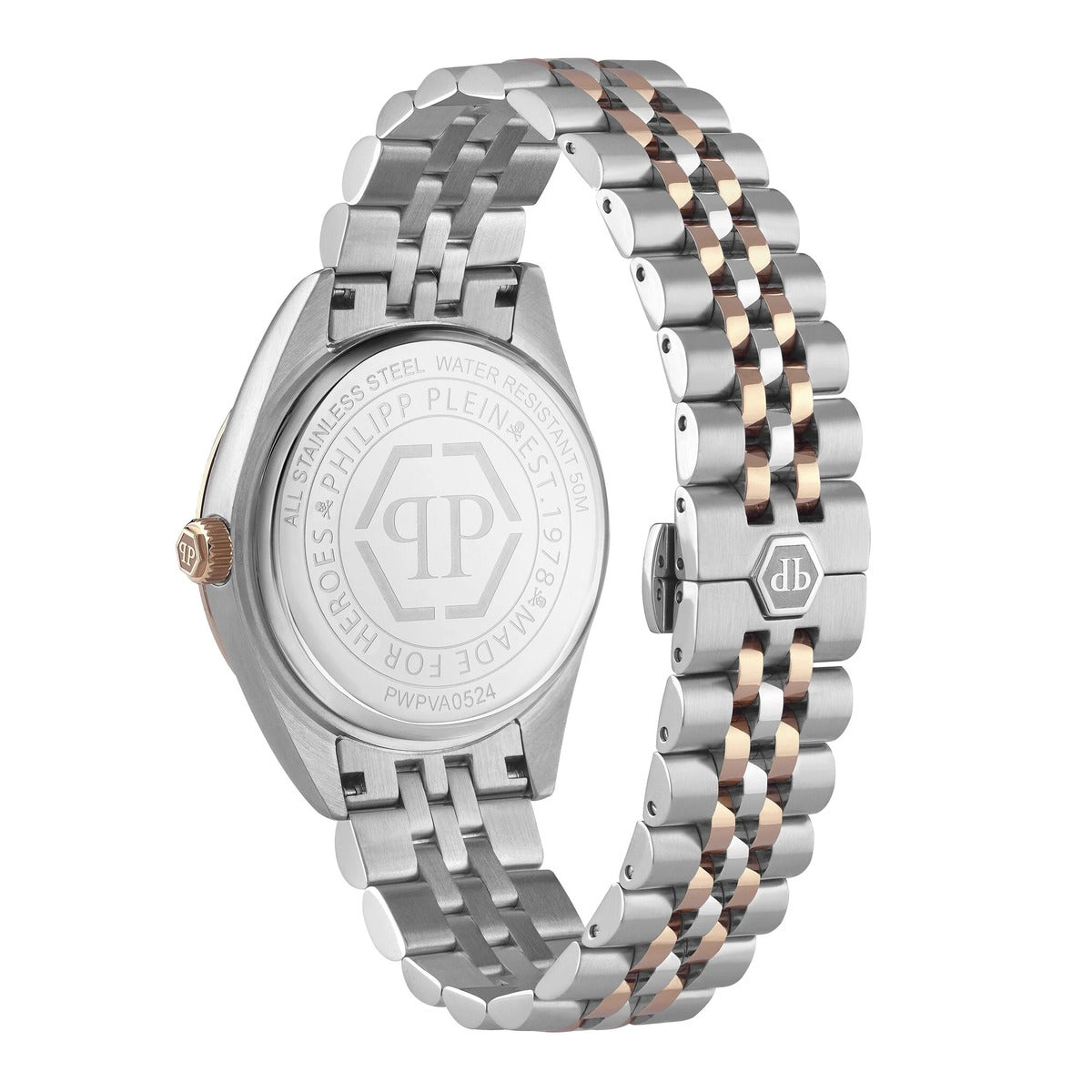 Philipp Plein Stainless Steel Black Dial 42mm Men's Watch