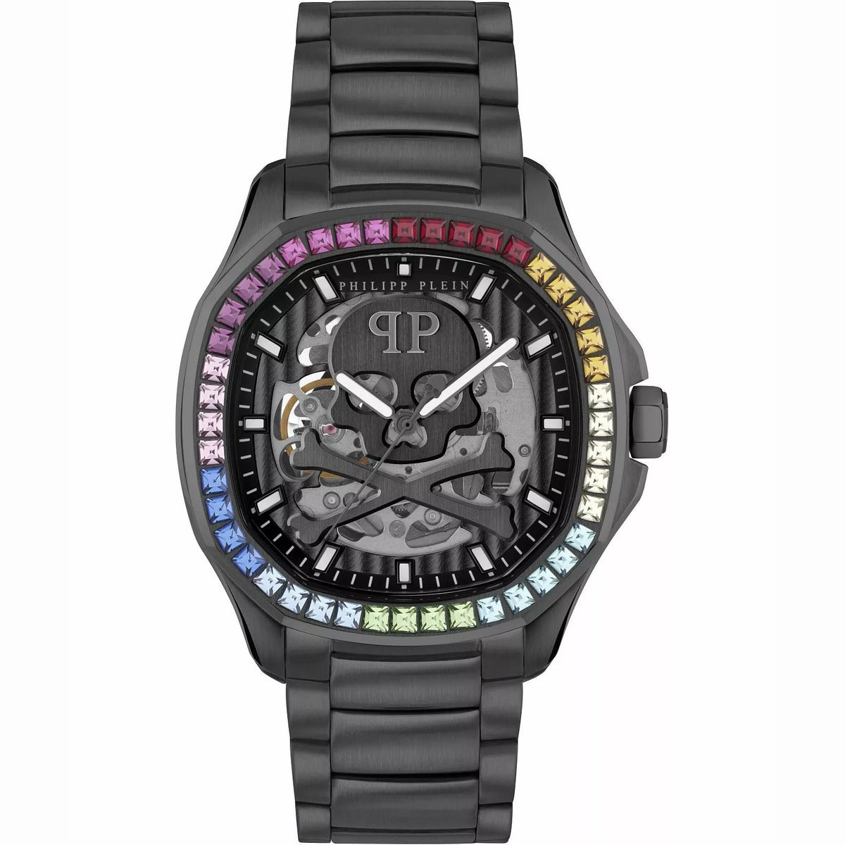 Philipp Plein Stainless Steel Black Dial 42mm Men's Watch
