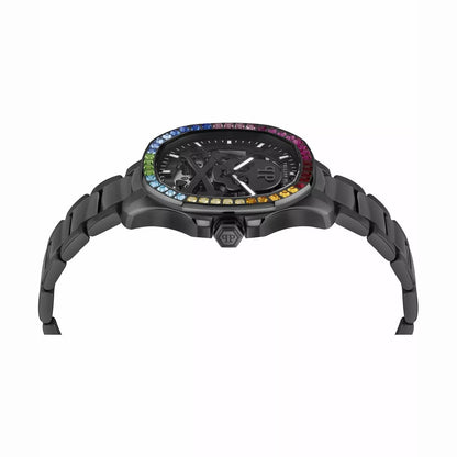 Philipp Plein Stainless Steel Black Dial 42mm Men's Watch