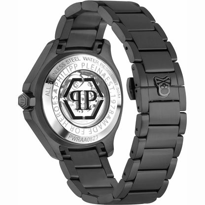 Philipp Plein Stainless Steel Black Dial 42mm Men's Watch