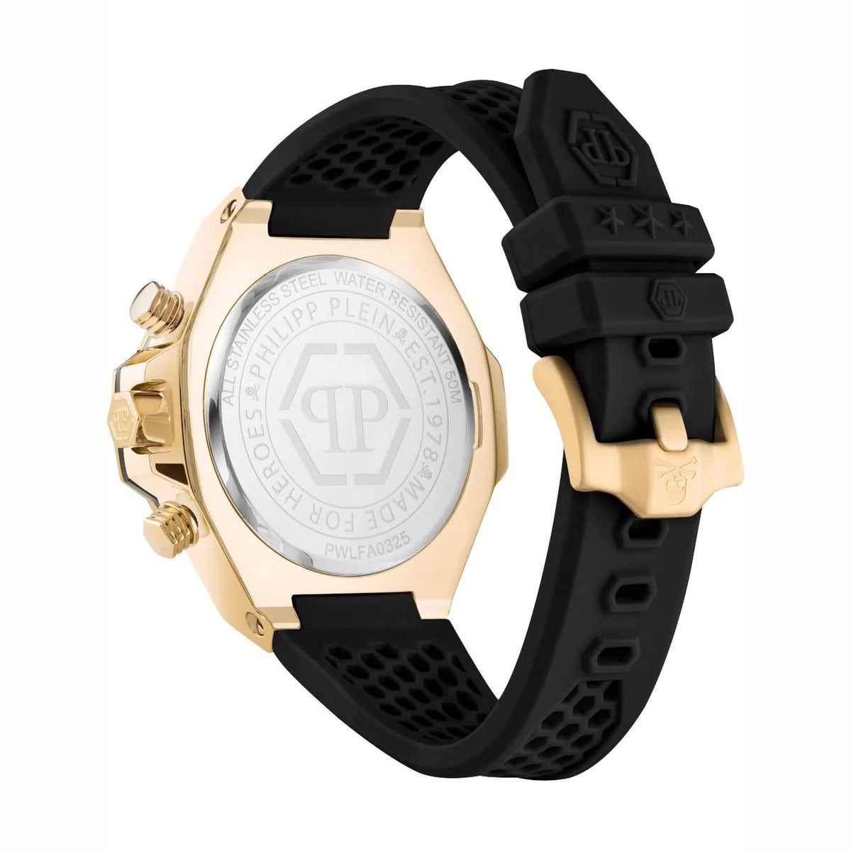 Philipp Plein Stainless Steel Black Dial 46mm Men's Watch