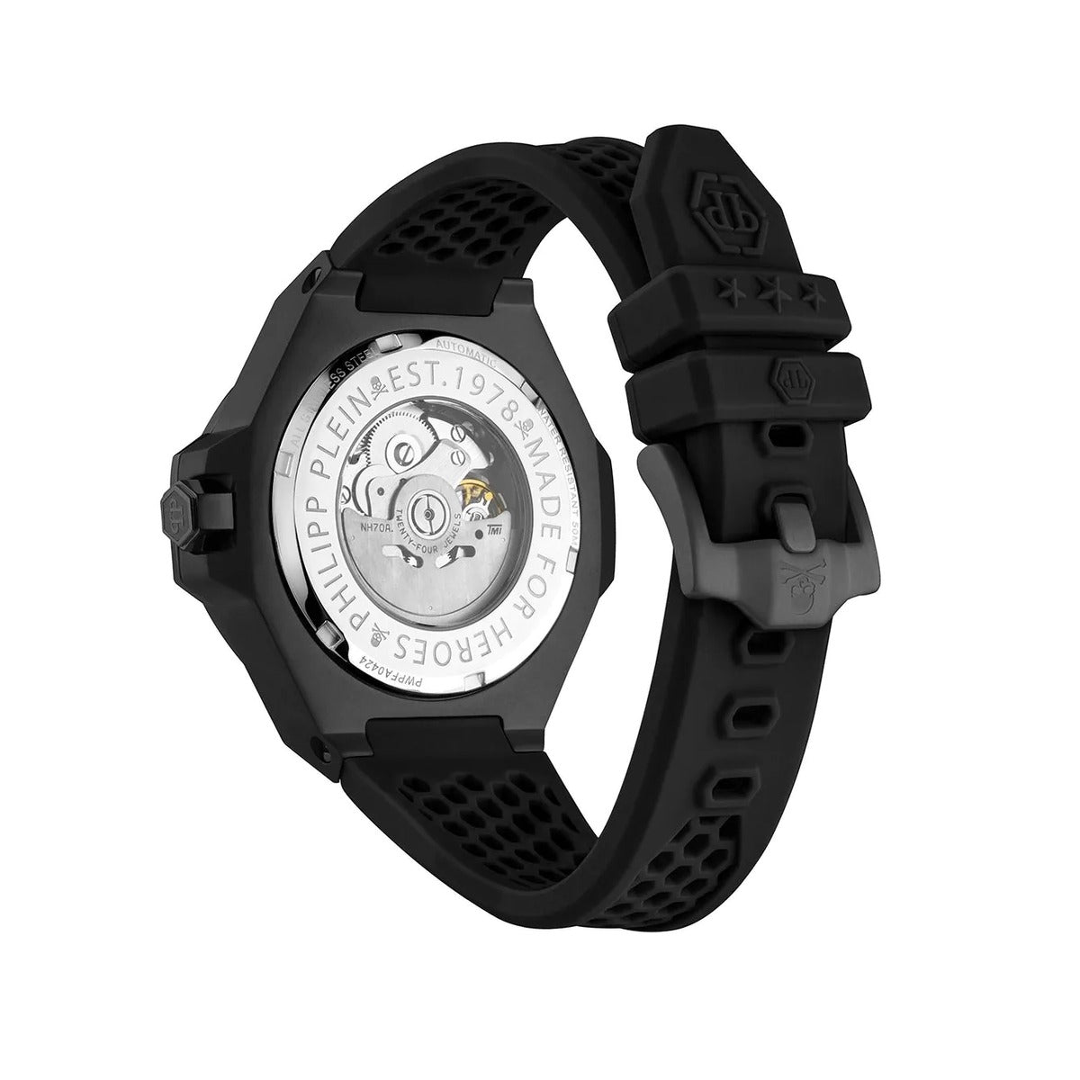 Philipp Plein Stainless Steel Black Dial 46mm Men's Watch