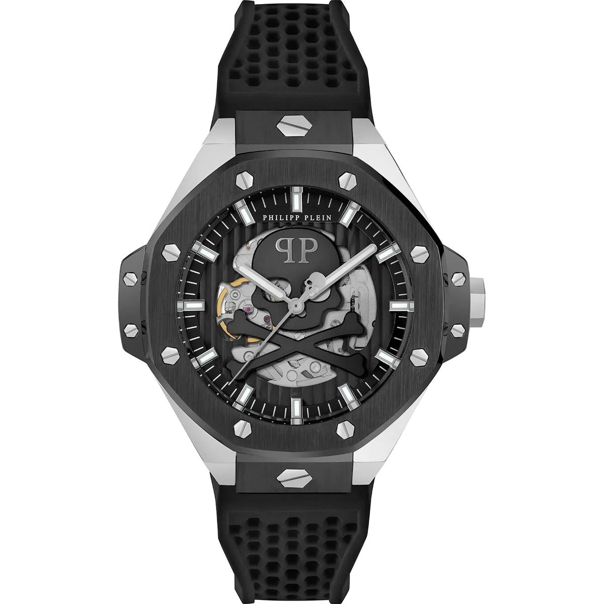 Philipp Plein Stainless Steel Black Dial 46mm Men's Watch