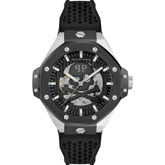 Philipp Plein Stainless Steel Black Dial 46mm Men's Watch