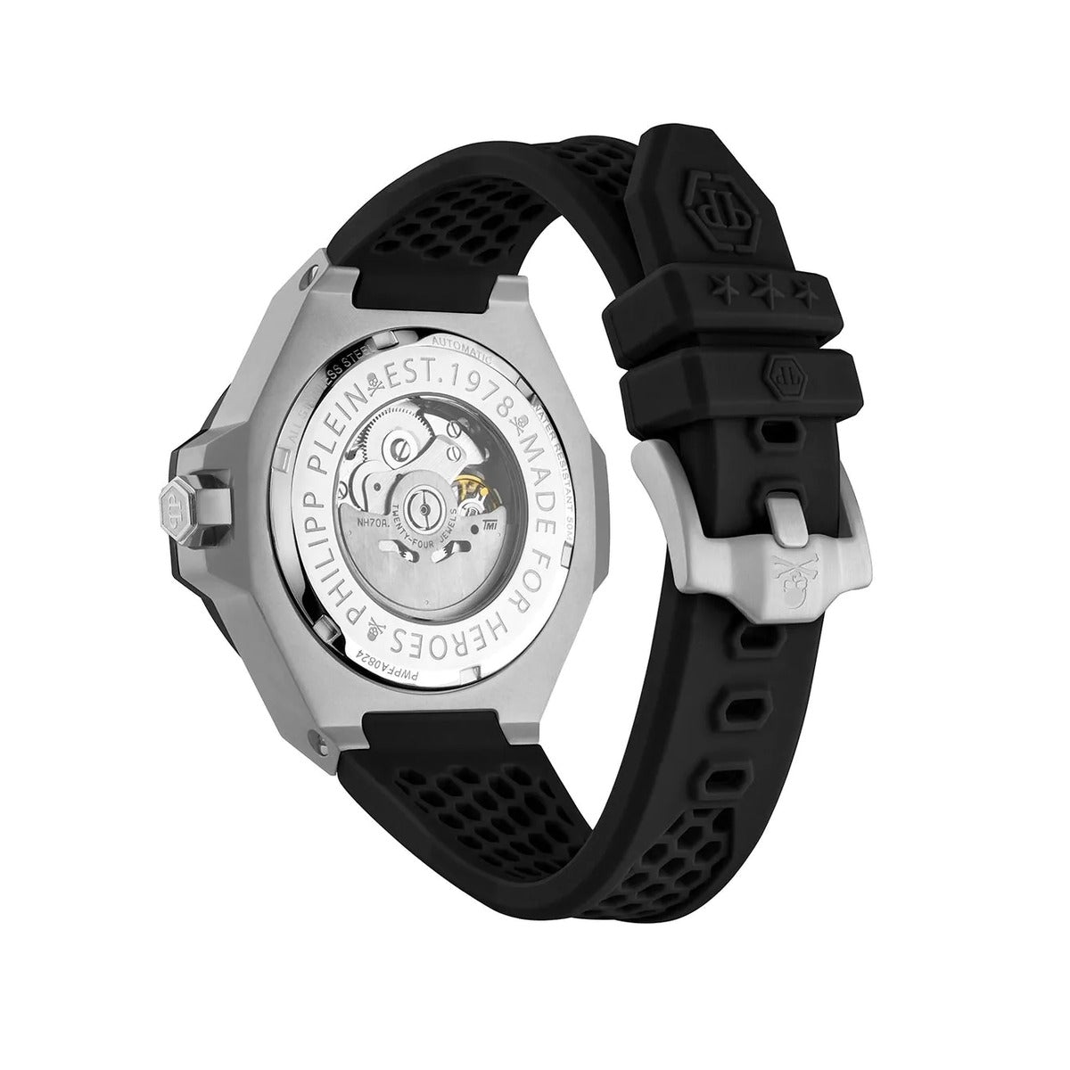 Philipp Plein Stainless Steel Black Dial 46mm Men's Watch