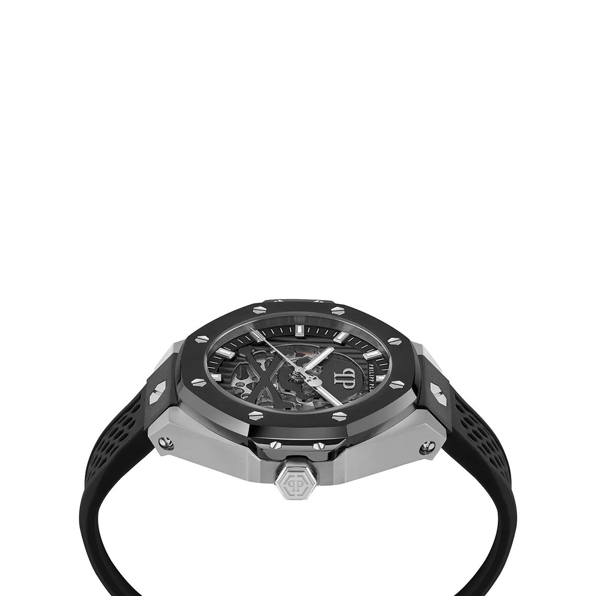 Philipp Plein Stainless Steel Black Dial 46mm Men's Watch