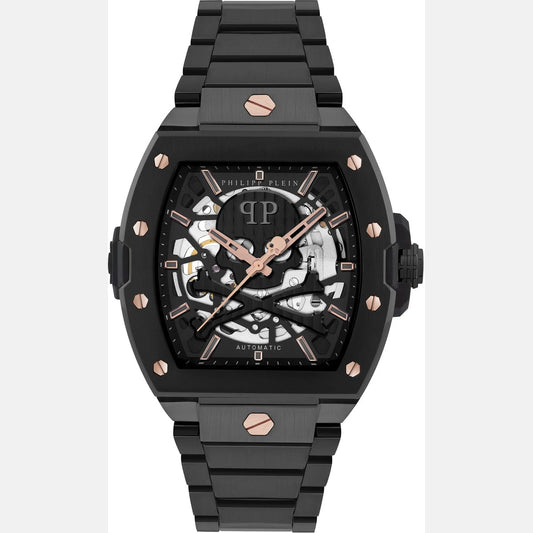 Philipp Plein Stainless Steel Black Dial Men's Watch