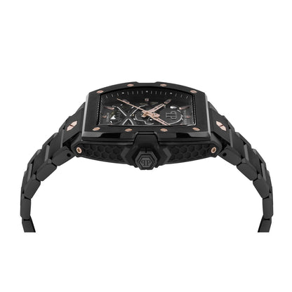 Philipp Plein Stainless Steel Black Dial Men's Watch