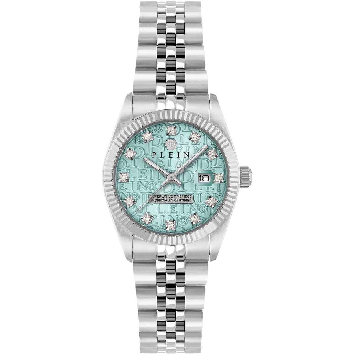 Philipp Plein Stainless Steel Blue Dial 28mm Women's Watch