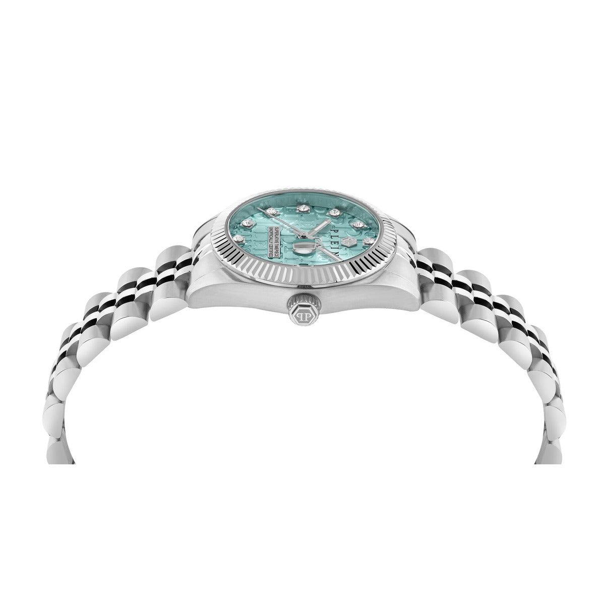 Philipp Plein Stainless Steel Blue Dial 28mm Women's Watch