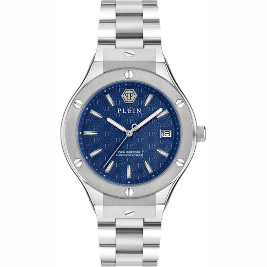 Philipp Plein Stainless Steel Blue Dial 44mm Men's Watch
