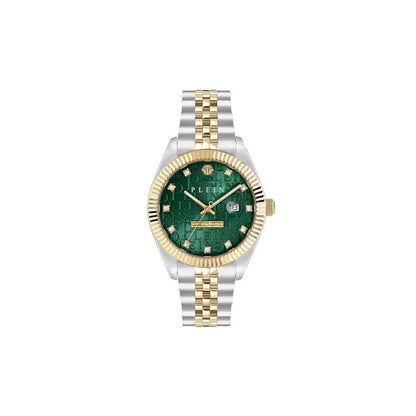 Philipp Plein Date Superlative Stainless Steel Green Dial 41mm Men's Watch