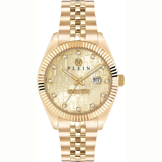 Philipp Plein Stainless Steel Gold Dial 41mm Men's Watch