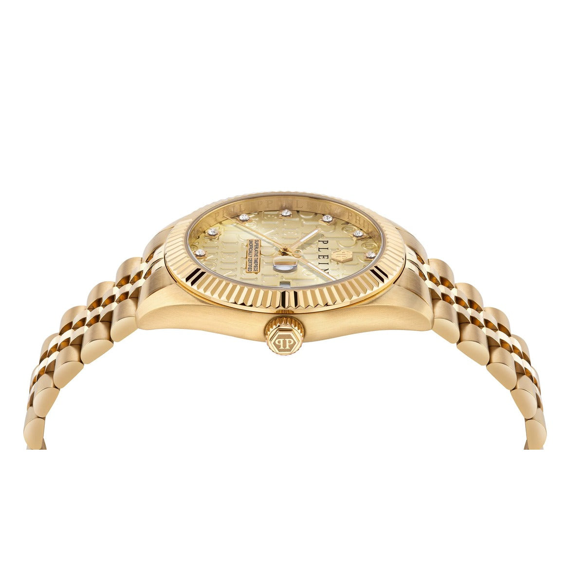 Philipp Plein Stainless Steel Gold Dial 41mm Men's Watch