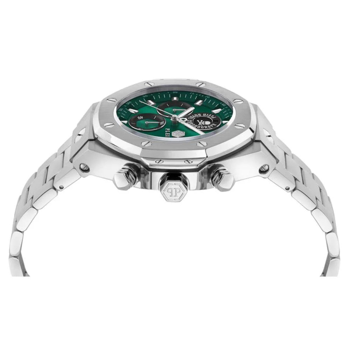 Philipp Plein Plein Chrono Royal Stainless Steel Green Dial 46mm Men's Watch