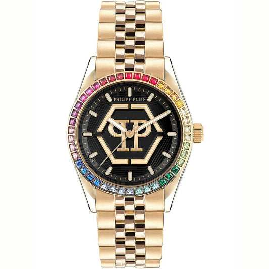 Philipp Plein Stainless Steel Black Dial 38mm Women's Watch