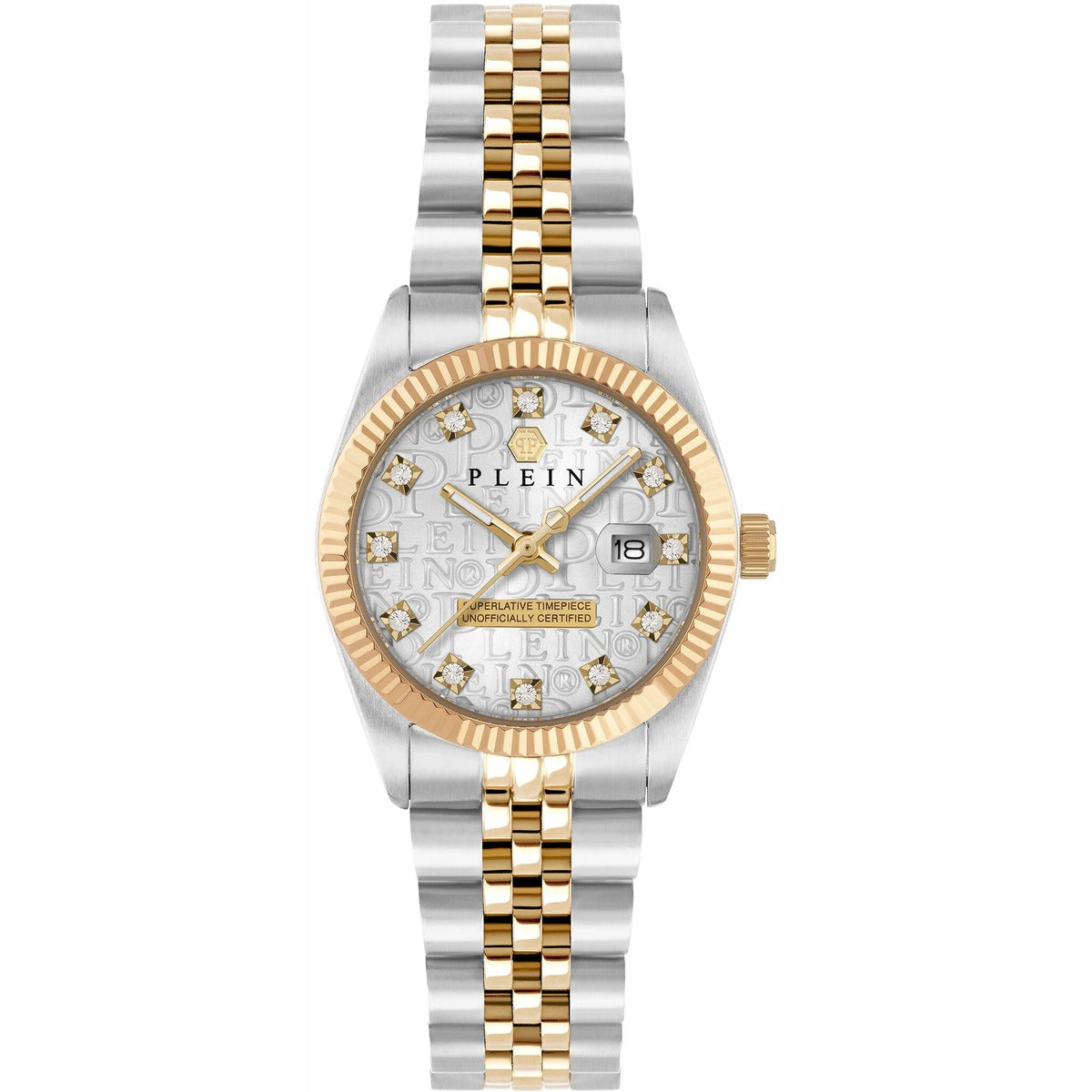 Philipp Plein Stainless Steel Silver Dial 28mm Women's Watch
