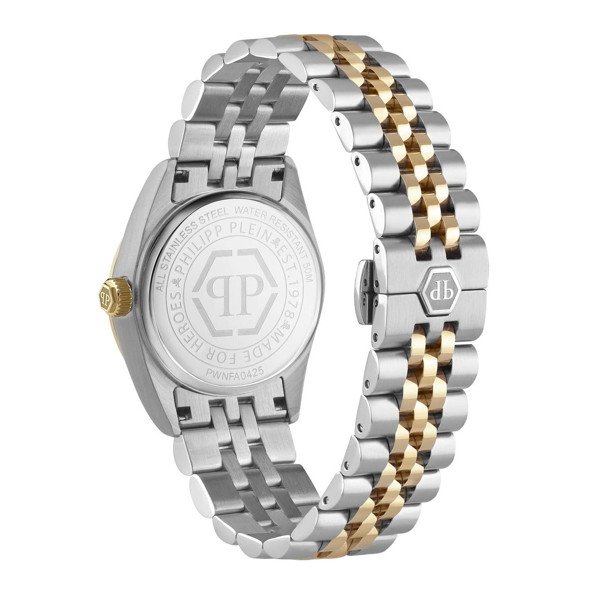 Philipp Plein Stainless Steel Silver Dial 28mm Women's Watch