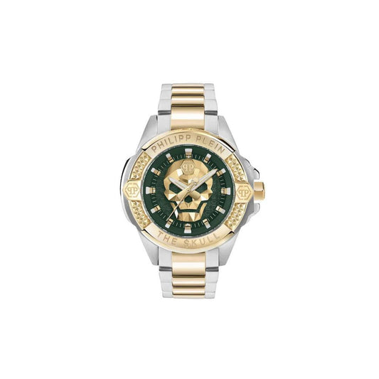 Philipp Plein The Skull Stainless Steel Green Dial 44mm Men's Watch