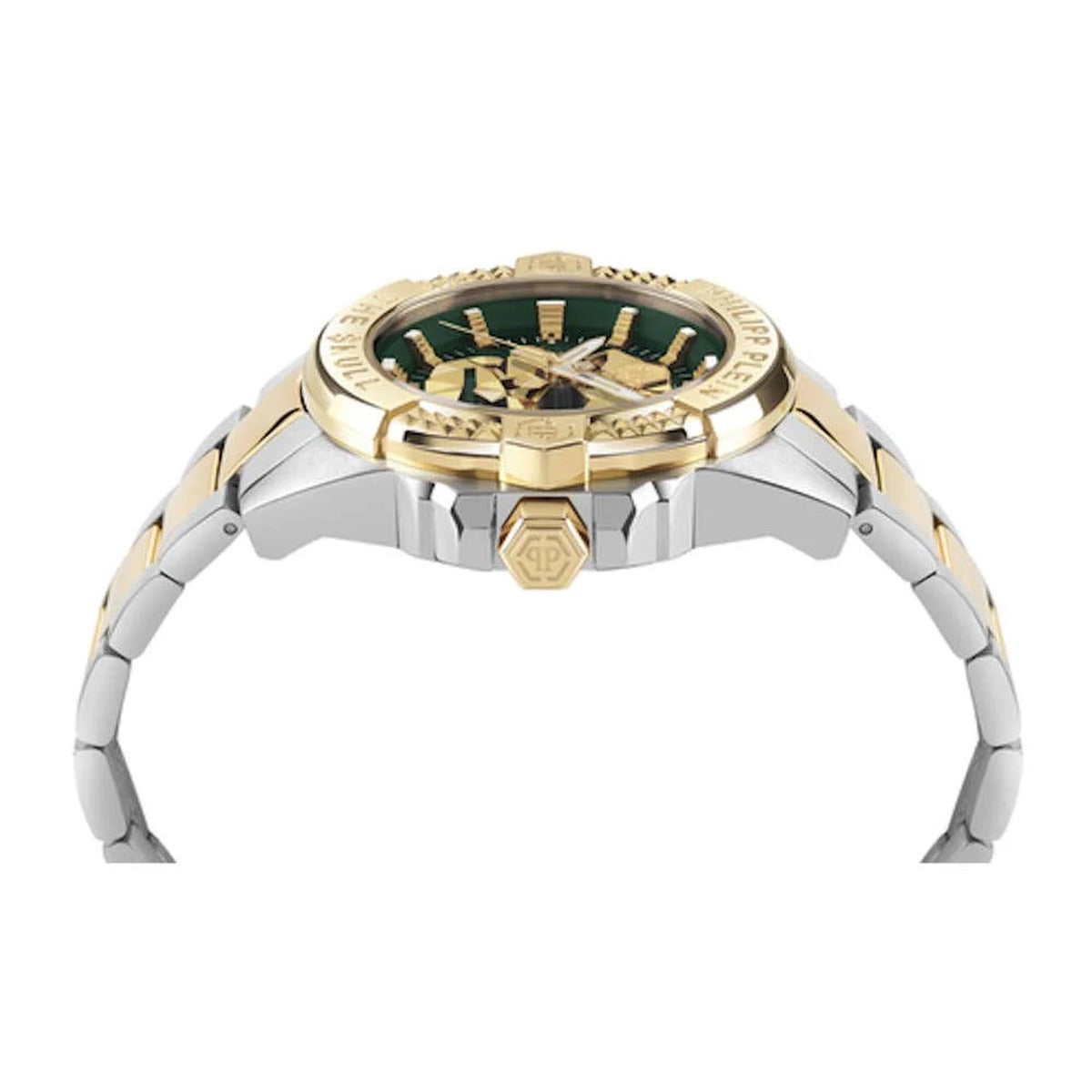 Philipp Plein The Skull Stainless Steel Green Dial 44mm Men's Watch