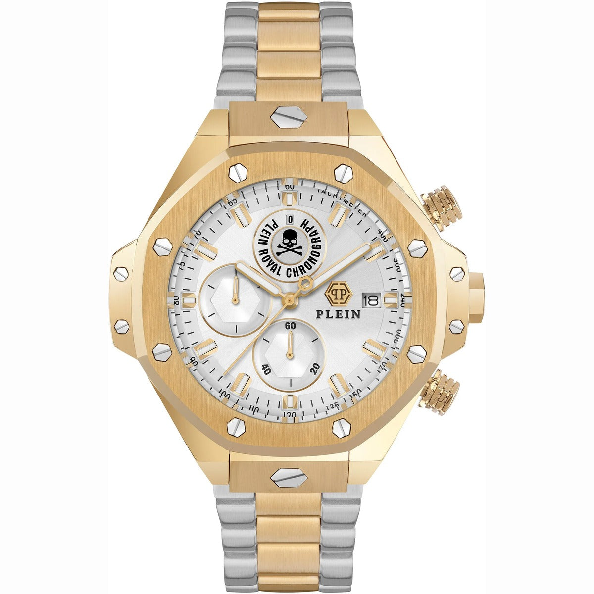 Philipp Plein Stainless Steel White Dial 46mm Men's Watch