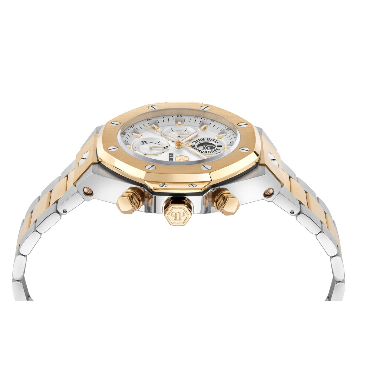Philipp Plein Stainless Steel White Dial 46mm Men's Watch
