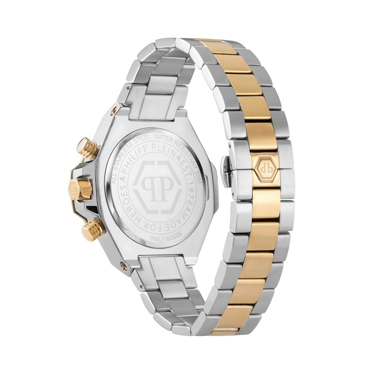 Philipp Plein Stainless Steel White Dial 46mm Men's Watch