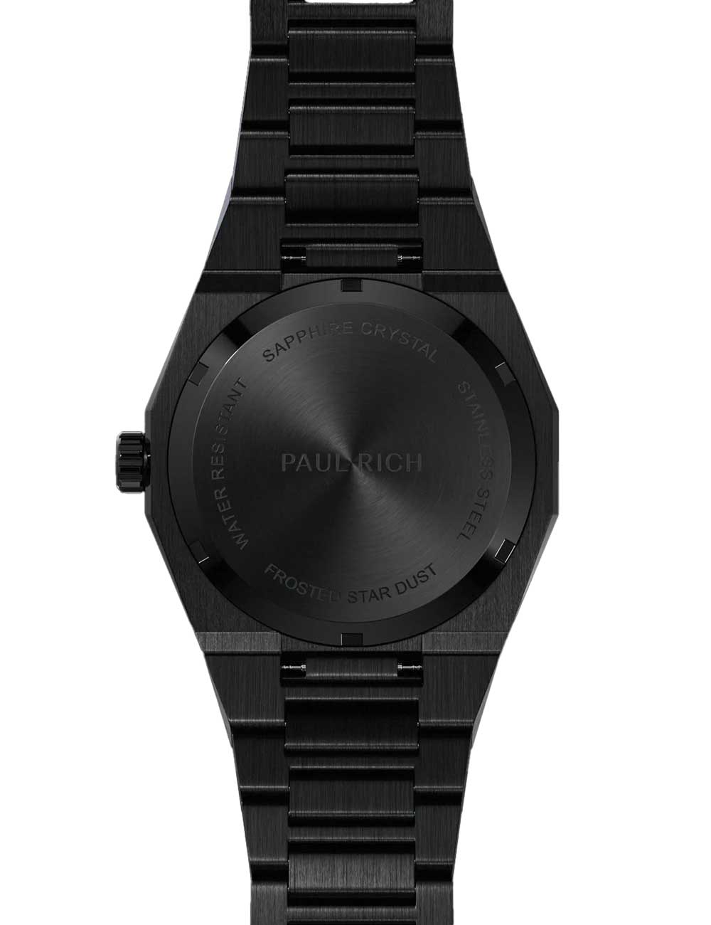 Paul Rich Moissanite Frosted Star Dust II Black Quartz PR-46704 43mm 5 ATM Blue Dial Men's Watch