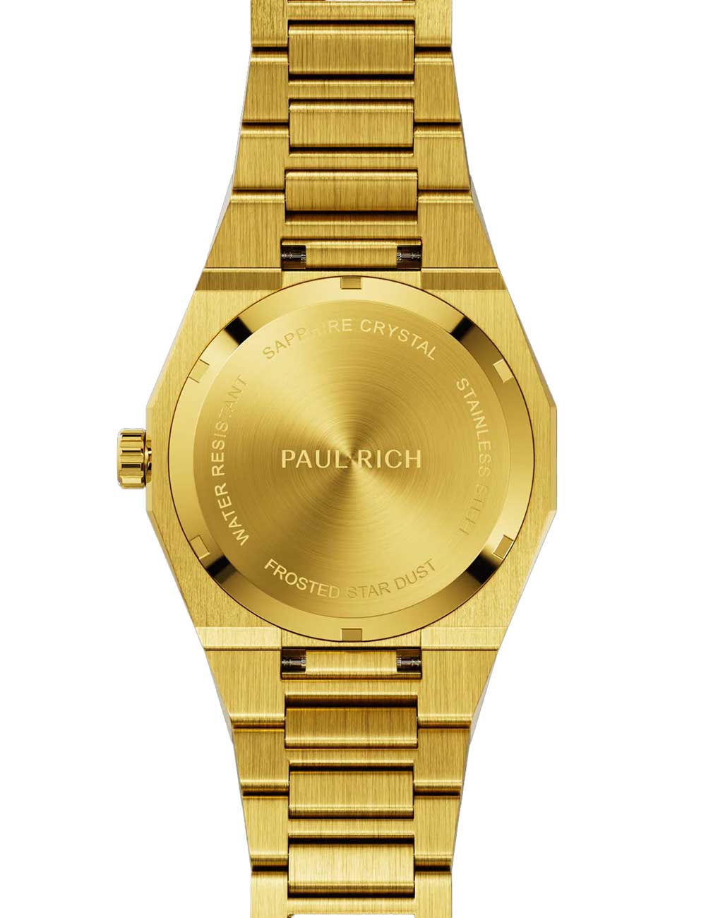 Paul Rich Moissanite Frosted Star Dust II Gold Quartz PR-46705 43mm 5 ATM Blue Dial Men's Watch