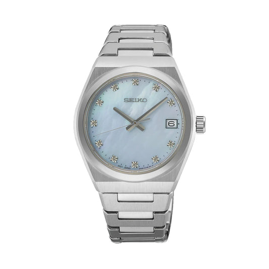 Seiko Stainless Steel 34mm Women's Watch