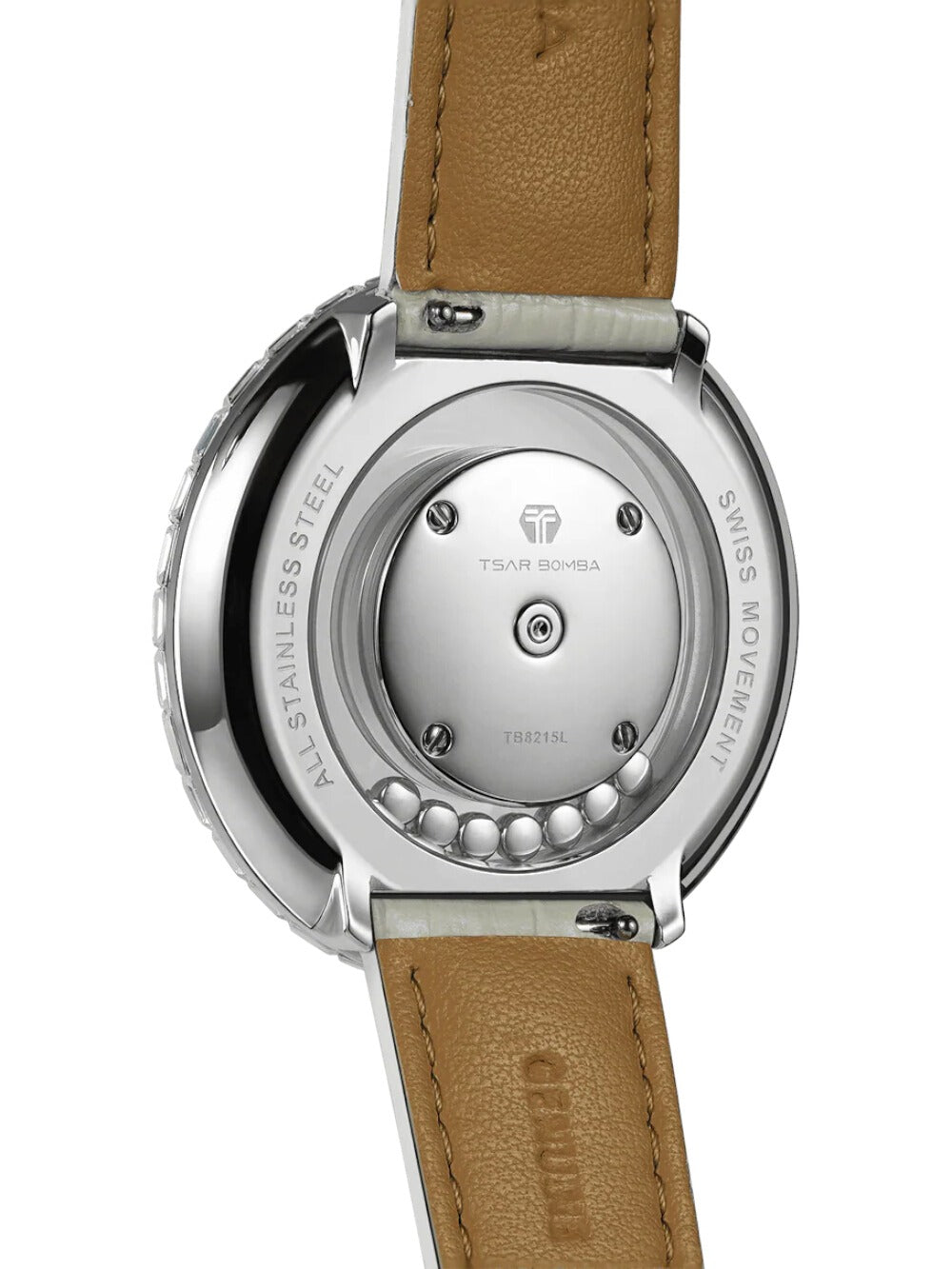 Tsar Bomba Nucleus Quartz TB8215L-01 44mm 3 ATM Silver Dial Women's Watch