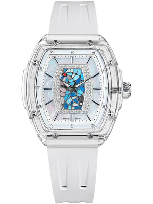 Tsar Bomba Nucleus Quartz TB8219L-03 35mm 3 ATM White Dial Women's Watch