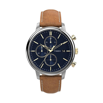 Timex Leather Strap 45mm Men's Watch