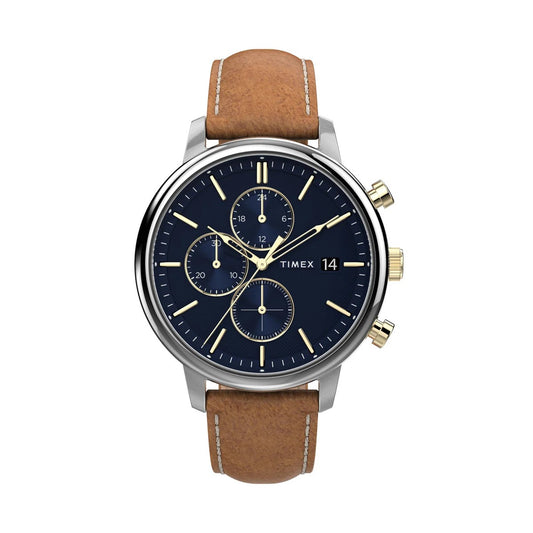 Timex Leather Strap 45mm Men's Watch