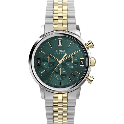 Timex Stainless Steel Green Dial 40mm Men's Watch