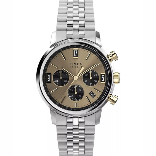 Timex Stainless Steel Gold Dial 40mm Men's Watch