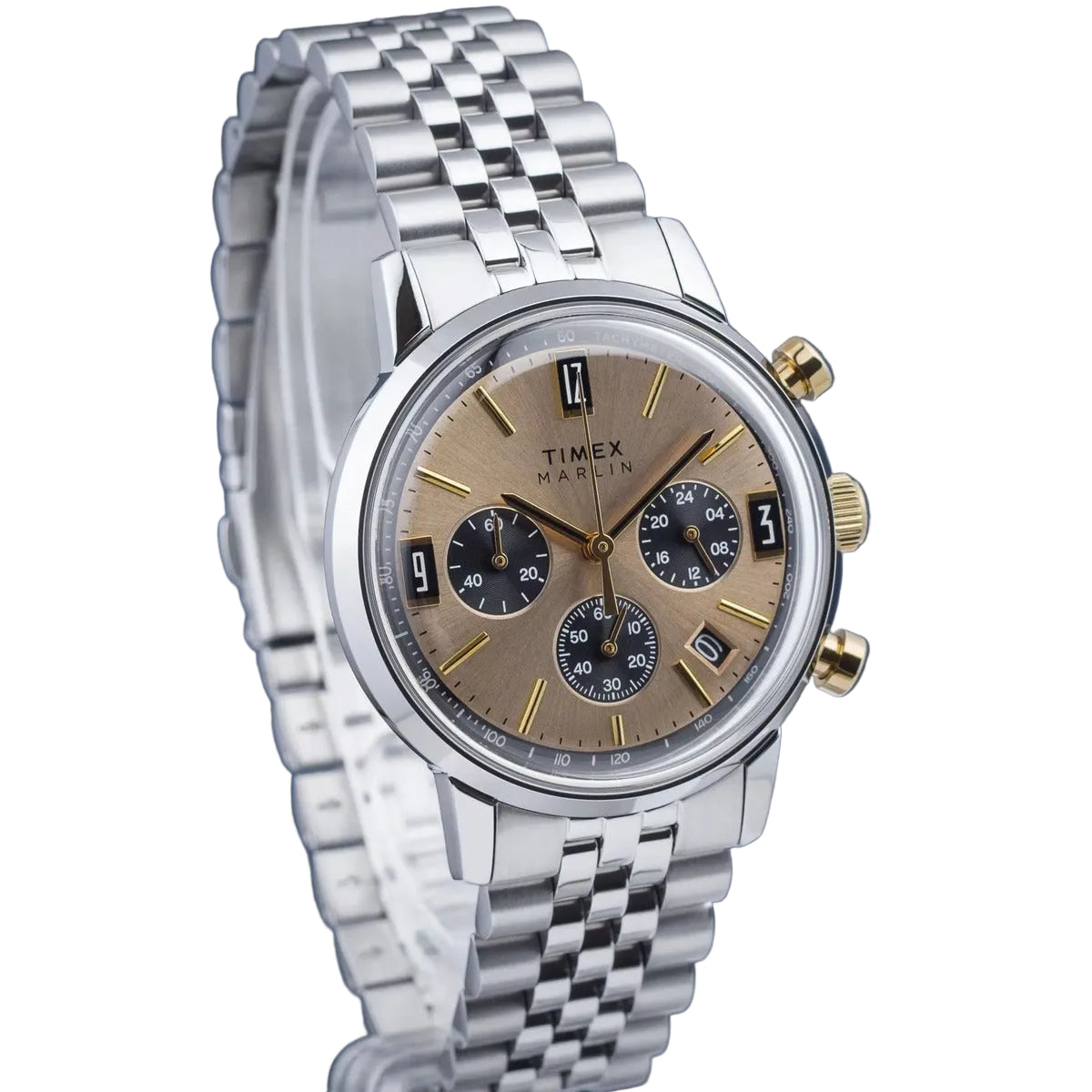 Timex Stainless Steel Gold Dial 40mm Men's Watch