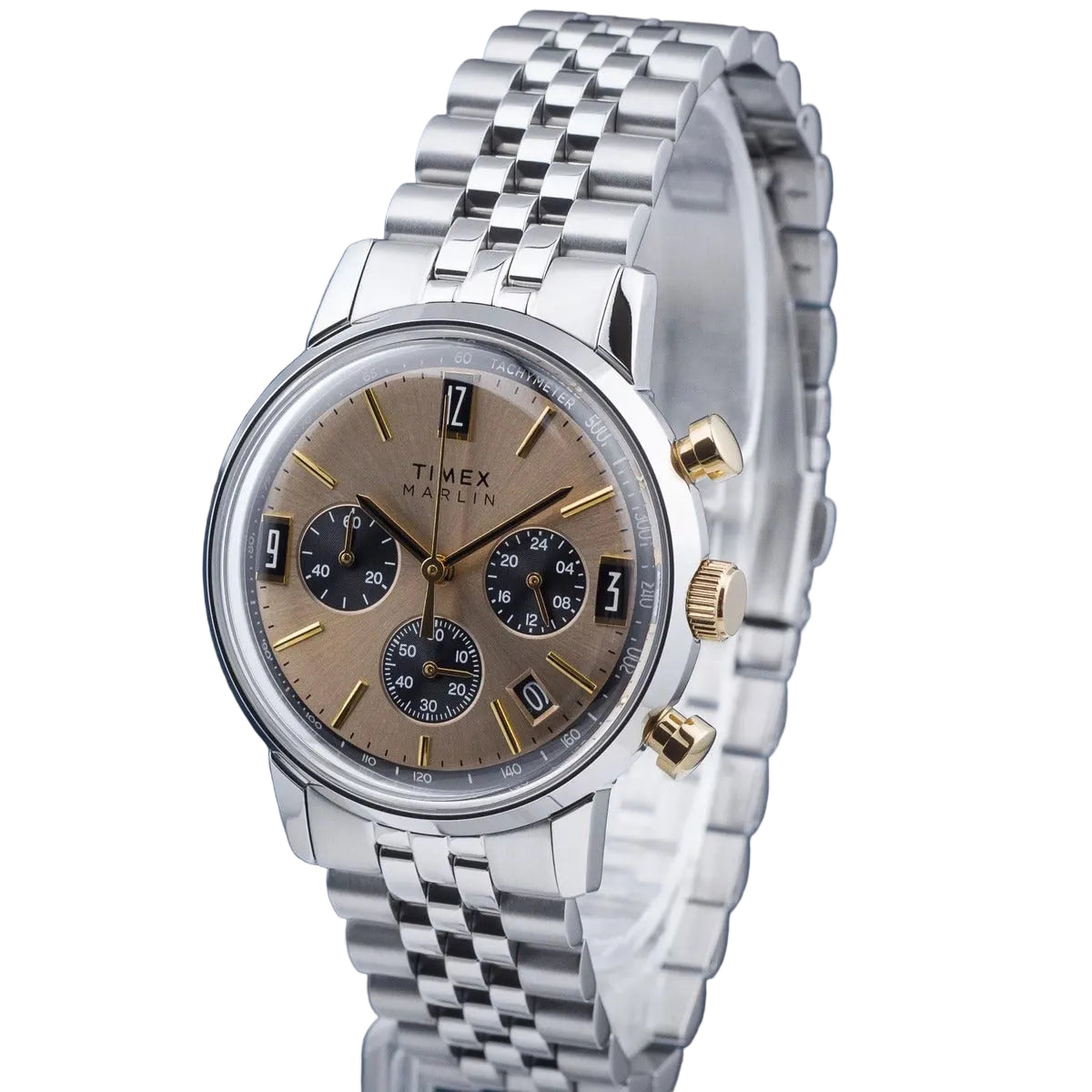 Timex Stainless Steel Gold Dial 40mm Men's Watch
