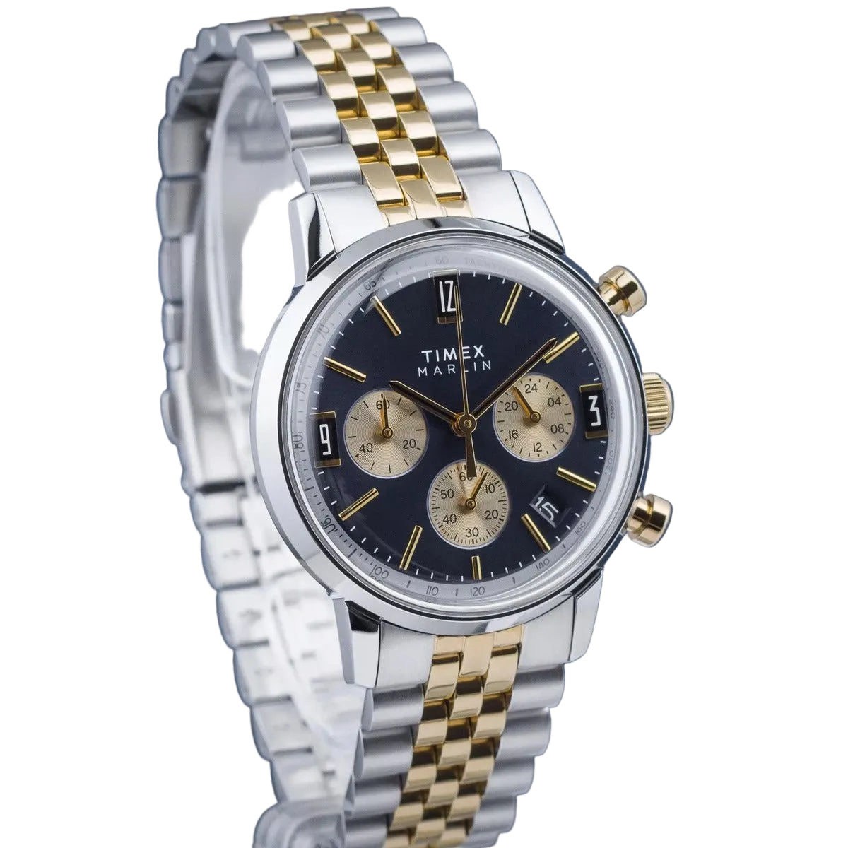 Timex Stainless Steel Blue Dial 40mm Men's Watch